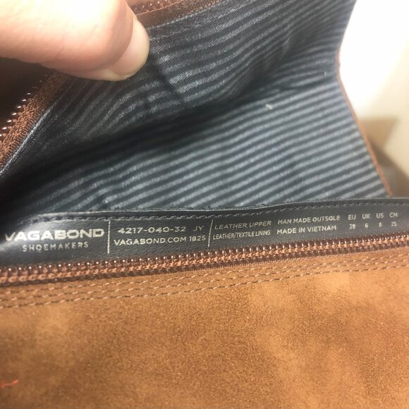 Vagabond Olivia Suede Boot in Caramel Brown - Picture 11 of 11